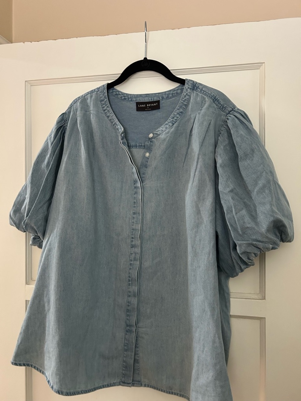 Lane Bryant chambray top, 22